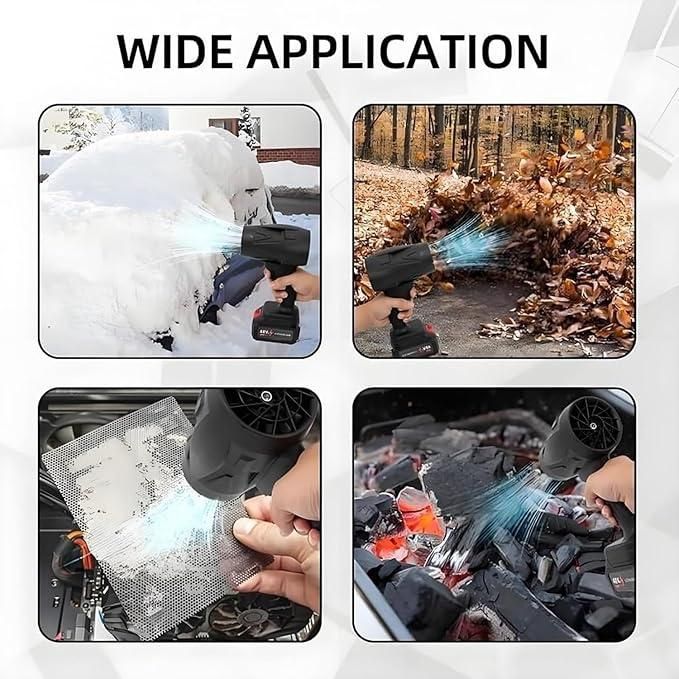 Air Blower - Lightweight Portable TurboDry Cordless Car Dryer,Rechargeable Battery, Safety Switch for Fast Drying